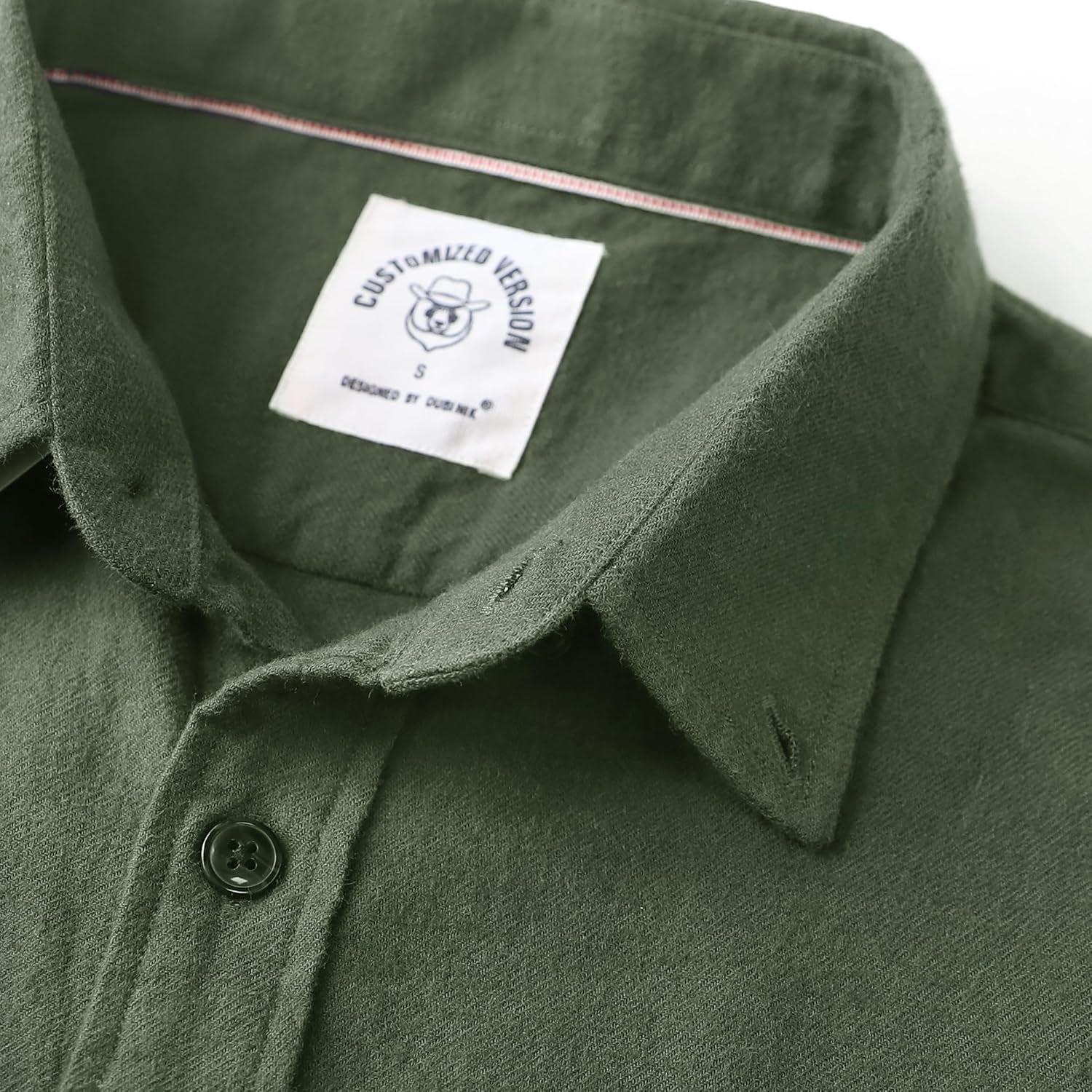 ® 6 Oz Flannel Shirt for Men Cotton Casual Button down Long Sleeve