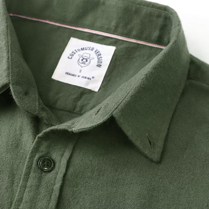 ® 6 Oz Flannel Shirt for Men Cotton Casual Button down Long Sleeve