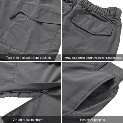 Boy Scout Pants Hiking Mens Convertible Zip off Safari Fishing